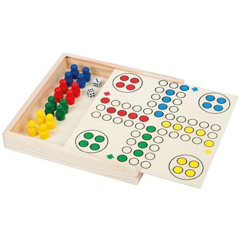 Bartl Small Foot Brettspiel Ludo To Go 15 X 15 Cm Aus Holz Reisespiel