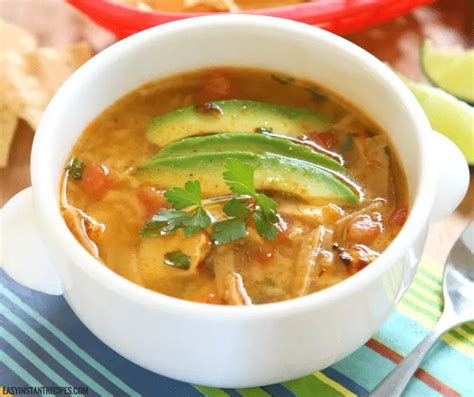 Instant Pot Chicken Tortilla Soup Easy Instant Recipes