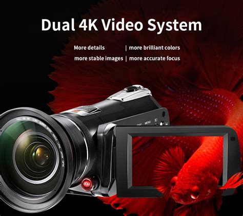 ORDRO 4K WiFi Digital Video Camera AC3 Ultra HD 60FPS Infrared