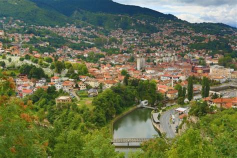 Bester Aussichtspunkt Der Stadt The Yellow Fortress Sarajevo