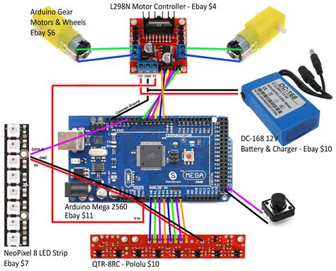 Arduino Line Follower Robot Code And Circuit Diagram