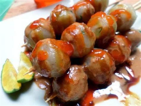 Resep Cilok Pedas Menggigit Saus Kacang Kue Praktis