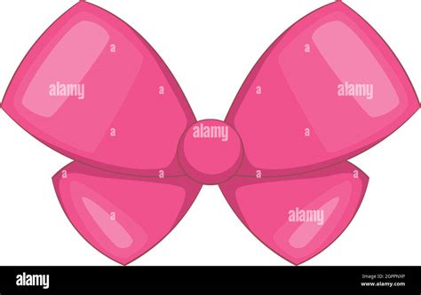 Pink Bow Icon Cartoon Style Stock Vector Image Art Alamy