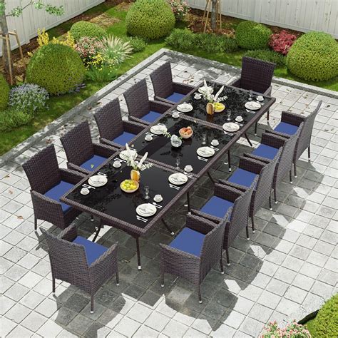 Amazon Kullavik Piece Outdoor Dining Set All Weather Wicker