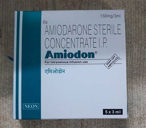 150mg Amiodon Amiodarones Sterile Concentrate Injection At Rs 361 Box