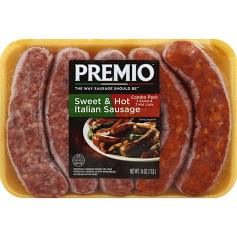 Premio Italian Sausage Sweet And Hot Combo Pack Shop Park Street Market