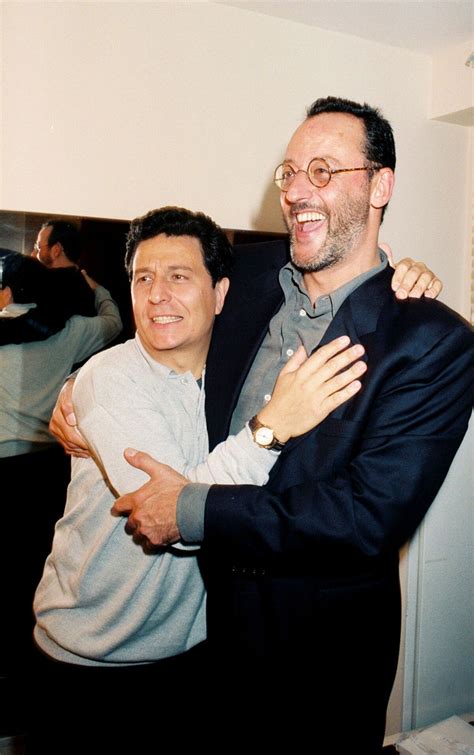 Photo Jean Reno et Christian Clavier à Paris en octobre 1995