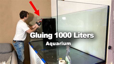 How To Glue Together A 1000 Liters Reef Aquarium Youtube