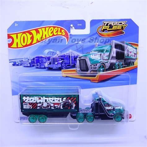 HIJAU Hot Wheels Track Stars Track Fleet Speed Hauler Green Shopee Malaysia