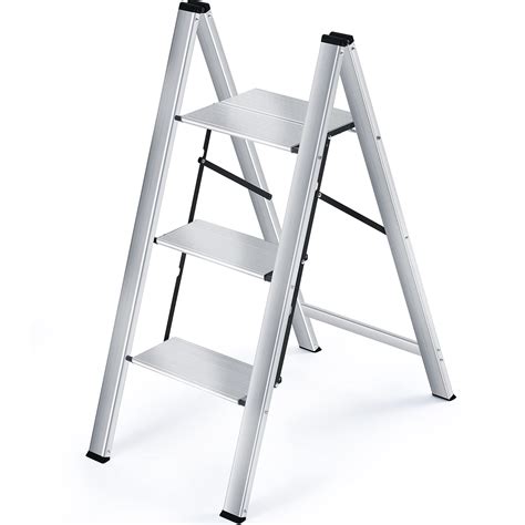 Buy Toolf Step Ladder Step Aluminium Folding Ladder Portable Slim