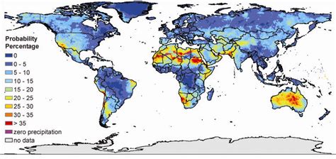 Global Distribution Of Mean Annual Precipitation Top Its Coefficient