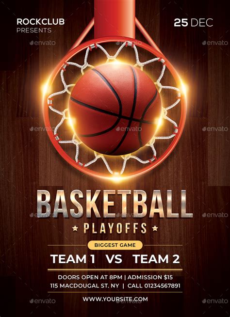 Basketball Flyer Print Templates Graphicriver