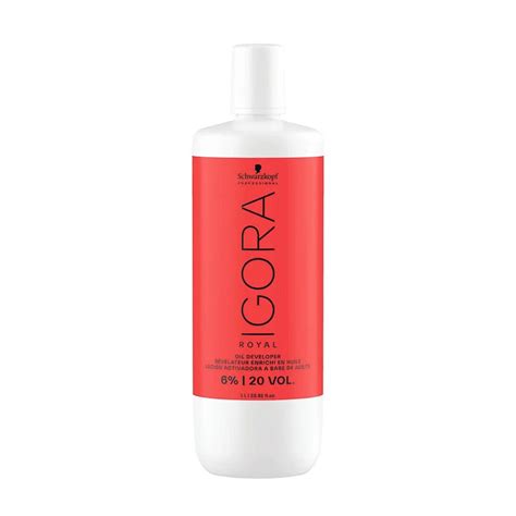 Schwarzkopf Igora Royal Permanent Color Creme Oil Developer 20 Vol 1 Ltr Zora Cosmetic