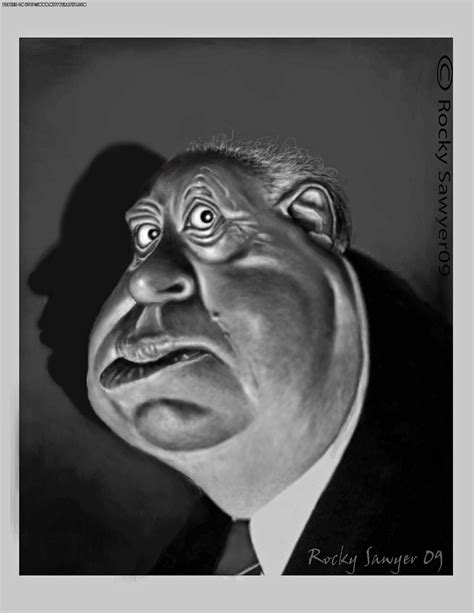 Alfred Hitchcock Hitchcock Caricature Funny Caricatures