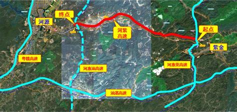 河紫高速及河惠汕高速河源段新进展来了 河源吉屋网