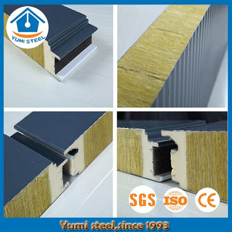 Soundproof Pu Sealing End Rockwool Sandwich Wall Panel Buy Fireproof