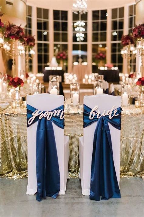 Pretty Navy Blue And White Wedding Ideas