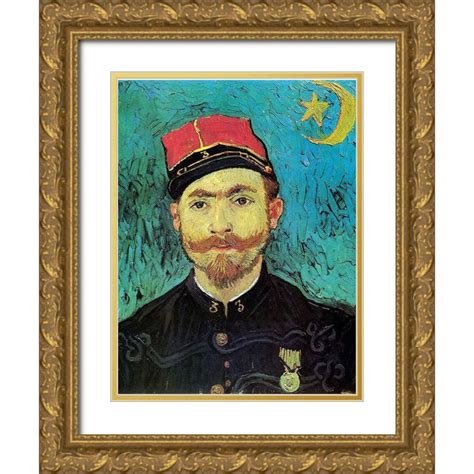 Van Gogh Vincent 12x14 Gold Ornate Wood Framed With Double Matting