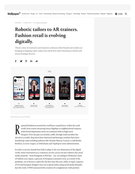 Wallpaper* - Robotic tailors to AR trainers. Fashion retail is evolvin