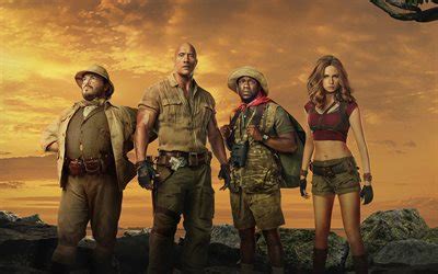 Download imagens 4k Jumanji Bem Vindo À Selva cartaz 2017 filme