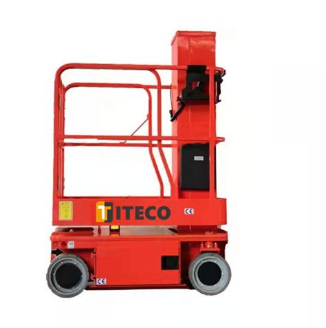 Self Propelled Vertical Mast Indoor Aerial Work Platform Hydraulic