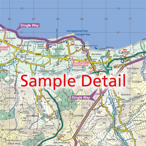 Eastwest Mapping Dingle Way Waterproof Map 140000 Landers Outdoor