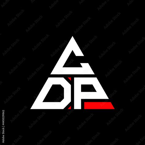 CDP triangle letter logo design with triangle shape. CDP triangle logo ...