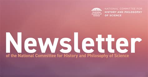 Newsletter Of The National Committee For History And Philosophy Of