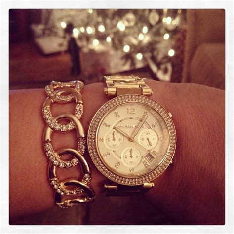 Michael Kors Watch And Bracelet Bling Michael Kors Watch Arm