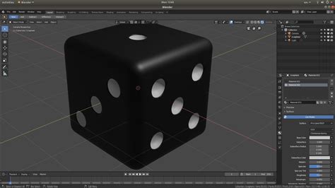 Blender 2 80 Novice Tutorial How To Make A Simple 3d Dice YouTube