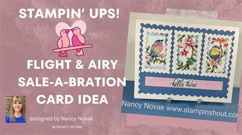 Stampin Up Sale A Bration Card Making Flight And Airy Dsp Cardmaking Stampinup Valentinescard