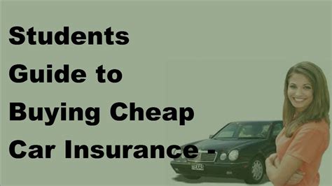 Students Guide To Buying Cheap Car Insurance 2017 Students Car