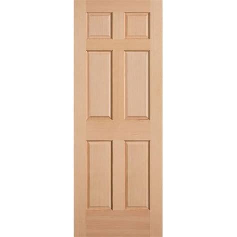 Masonite 30 In X 80 In 6 Panel Unfinished Fir Front Exterior Door