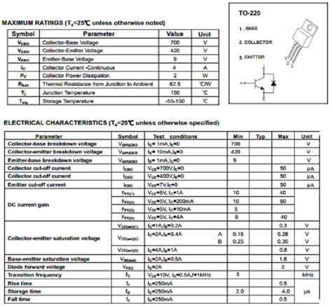 ::.13005A NPN Transistor 4A 700V TO-220.::