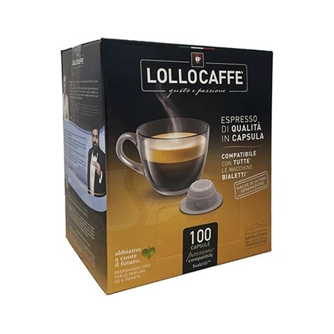 BOX 100 CAPSULE LOLLO ORO 100 ARABICA COMPATIBILI BIALETTI Club Caffè