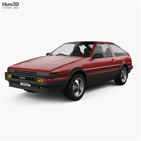 Toyota Sprinter Trueno Gt Apex 3 Doors 1986 3d Modell Fahrzeuge On Hum3d