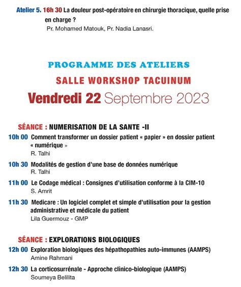 Programme Du Salon Healthcarexpo