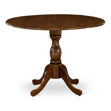 East West Furniture Dublin Wood Dining Table With Pedestal Legs In