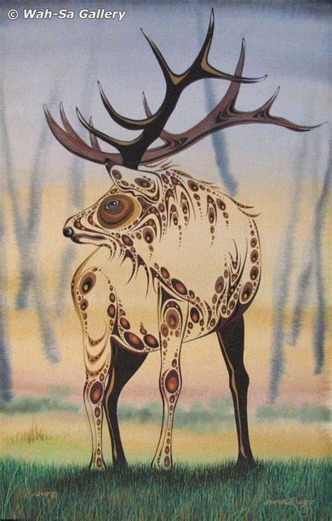 Bull Moose Native Art Bull Moose Moose Art