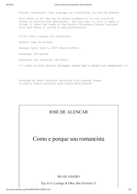 Pdf Alencar Jos De Como E Porque Sou Romancista Dokumen Tips