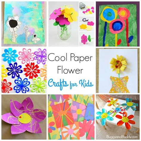 12 Cool Paper Flower Craft for Kids - Buggy and Buddy