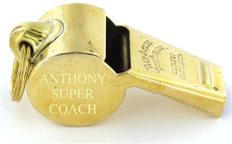 Personalised Engraved Brass Acme Thunderer Referee Whistle In Gift