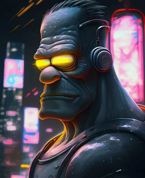 Inteligencia Artificial Muestra A Los Personajes De Los Simpson Al Estilo Cyberpunk Noticias