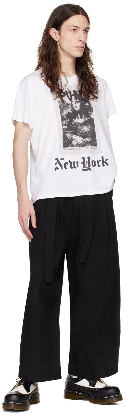 Naked Famous Denim Ssense Exclusive Black Wide Trousers Naked And