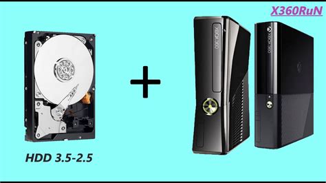 жесткий диск в место привода xbox 360 slim - YouTube