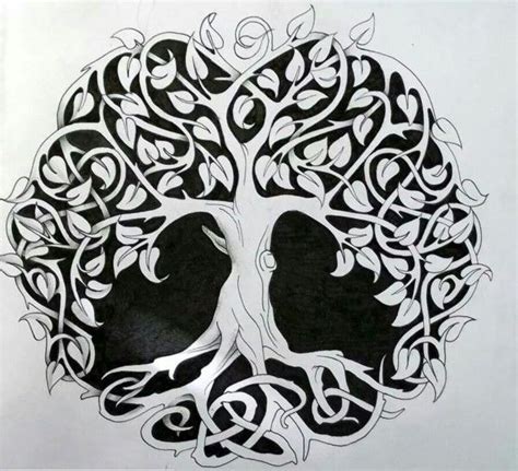 Mandalas Con árboles De La Vida Diseños Y Tatuajes Mandalas Celtic Tree Tattoos Tree Of