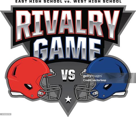 football rivalry game logo high res vector graphic getty images