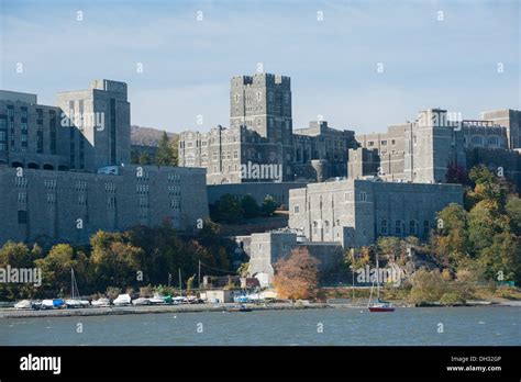 The United States Military Academy At West Point Overlooks The Hudson