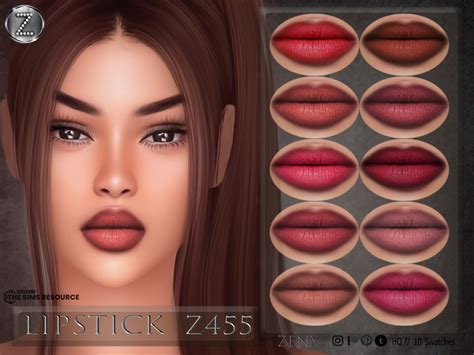 The Sims Resource ZENX LIPSTICK Z455 HQ