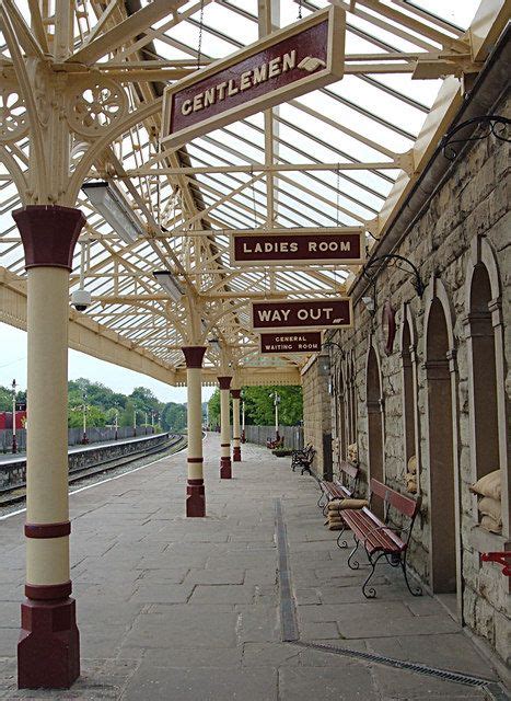 Ramsbottom Station Station Platform On The Restored East Lancashire